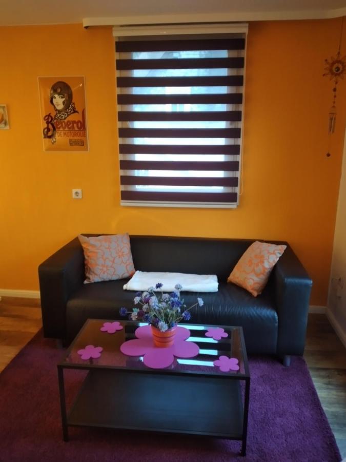 Ferienwohnung "Kunterbunt" Mit Burgblick Und Dachterrasse Monschau Dış mekan fotoğraf